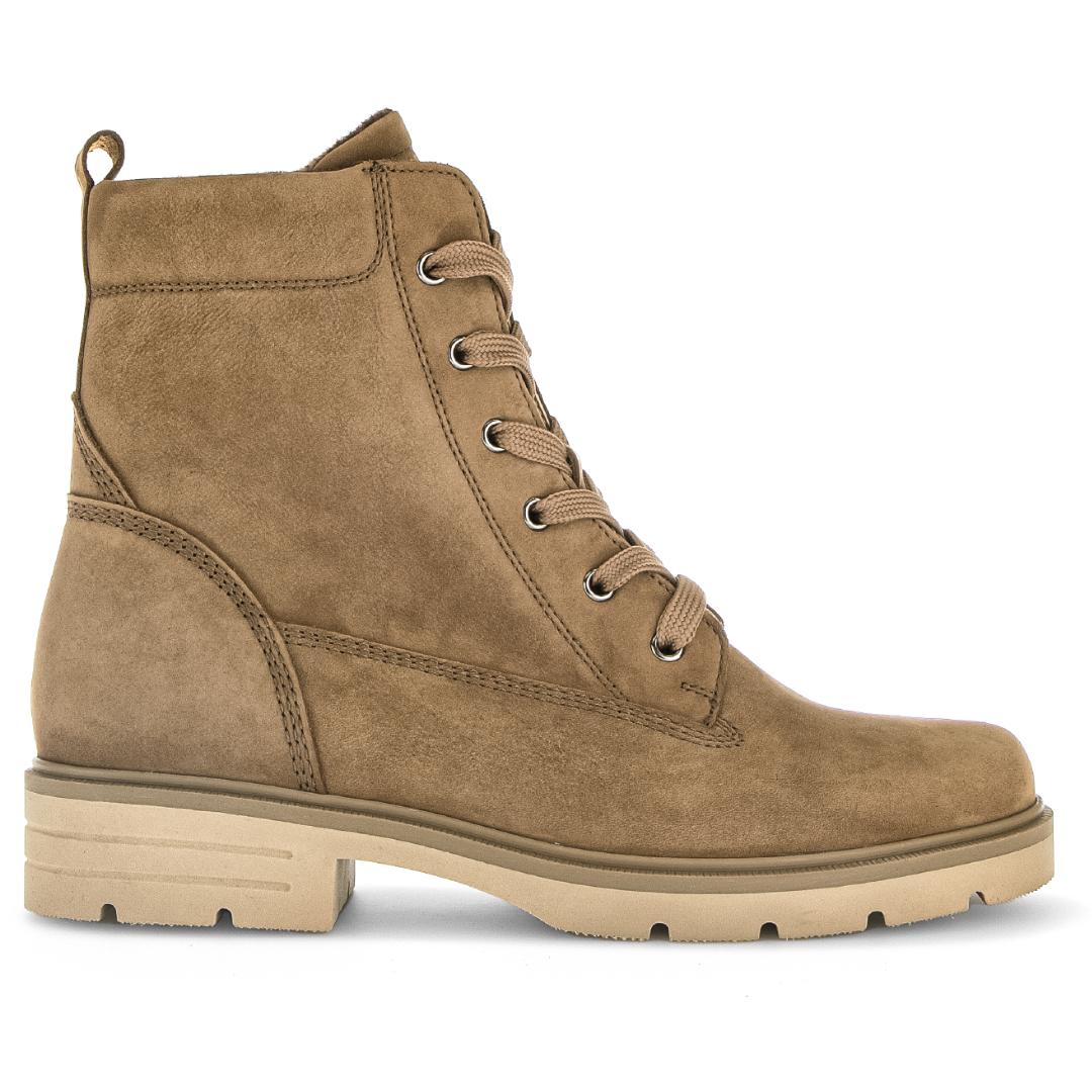 DAMES BOOTS+KORT LAARS-Beige suède/nubuck
