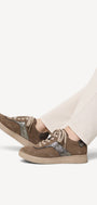 DAMES SPORTIEVE VETERSCHO-Beige suède/nubuck