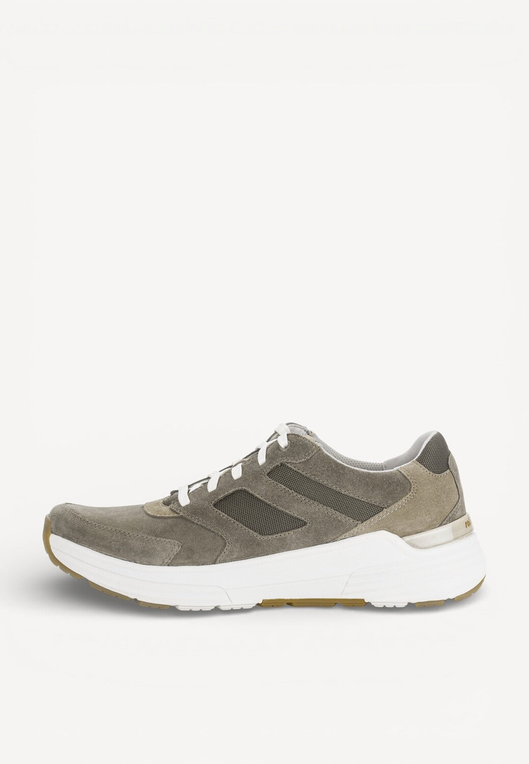 Heren veterschoenen-Groen suède/nubuck