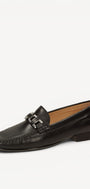 DAMES INSTAPSCHOENEN-Zwart leer