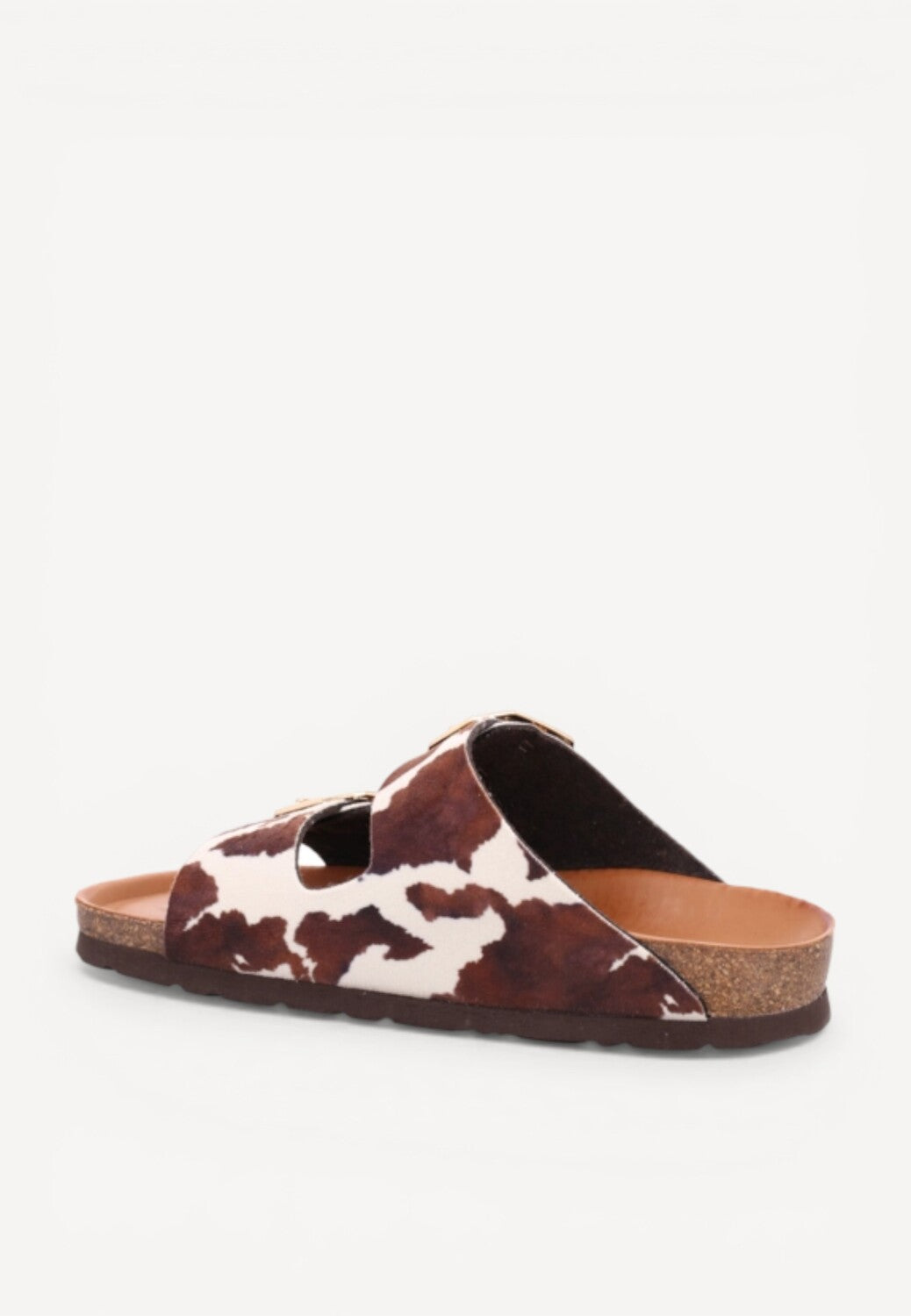 DAMES OPEN SCHOENEN-Bruin combi kleur