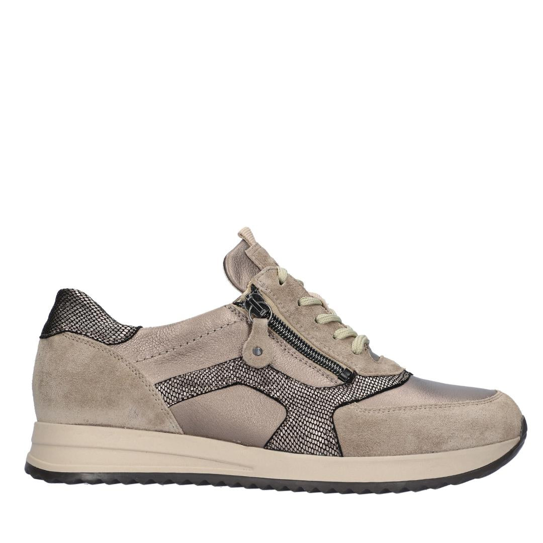 DAMES SPORTIEVE VETERSCHO-Beige suède/nubuck