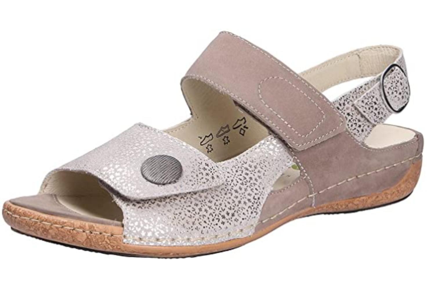 DAMES OPEN SCHOENEN-Beige combi kleur