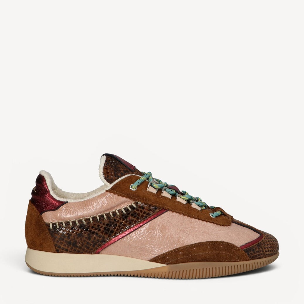 DAMES SPORTIEVE VETERSCHO-Bruin combi kleur