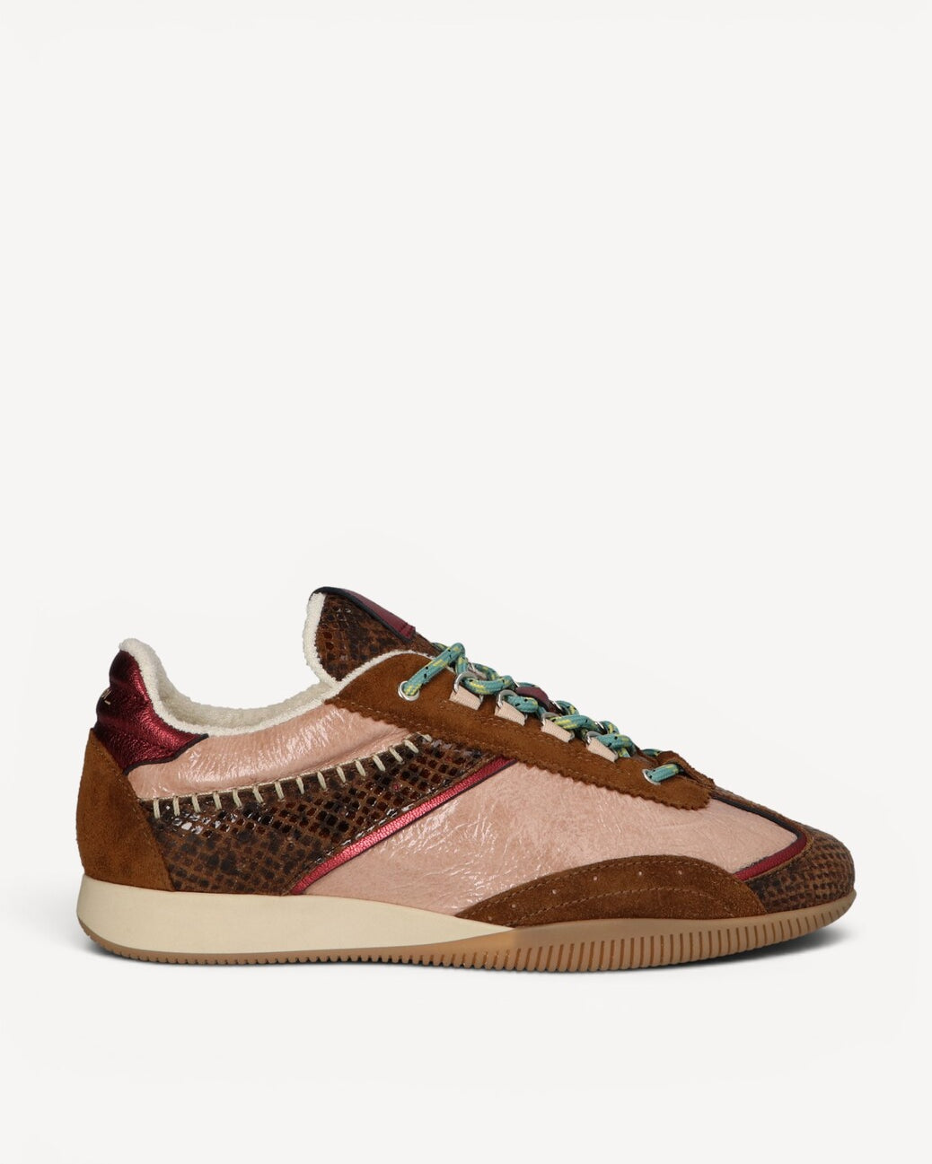 DAMES SPORTIEVE VETERSCHO-Bruin combi kleur