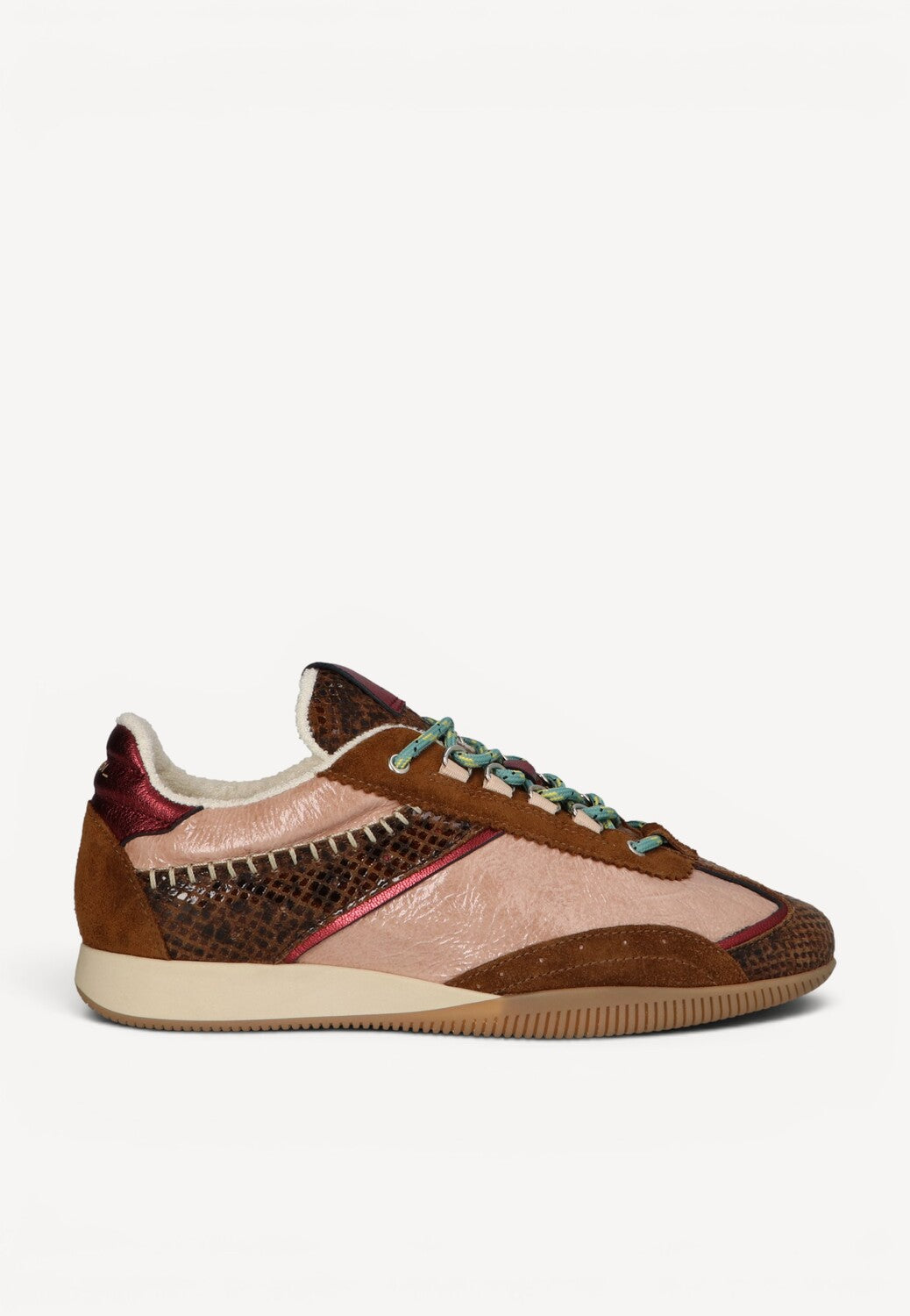 DAMES SPORTIEVE VETERSCHO-Bruin combi kleur