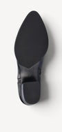 DAMES BOOTS+KORT LAARS-Zwart leer