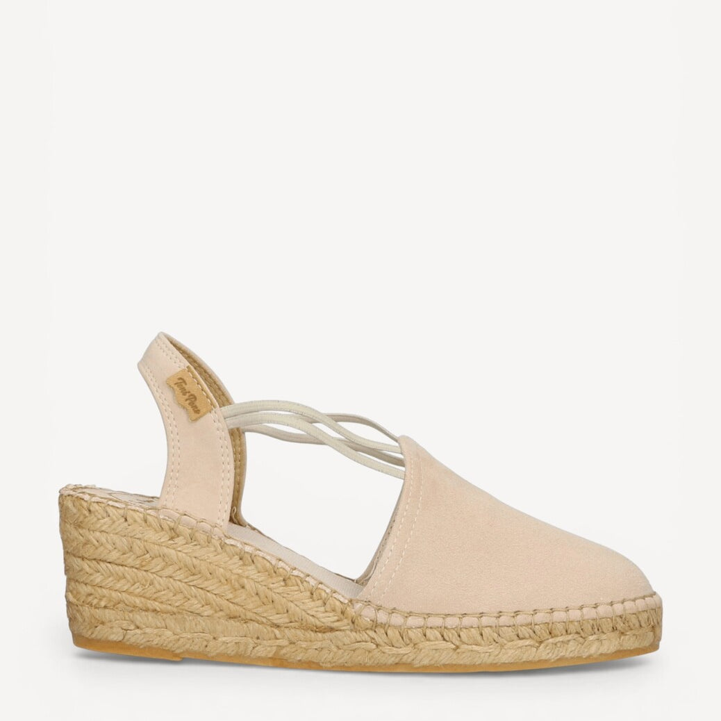 MUIL +SLINGBACK-Beige suède/nubuck