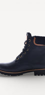 DAMES BOOTS+KORT LAARS-Zwart leer