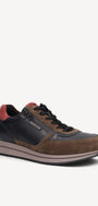 Heren veterschoenen-Groen combi kleur