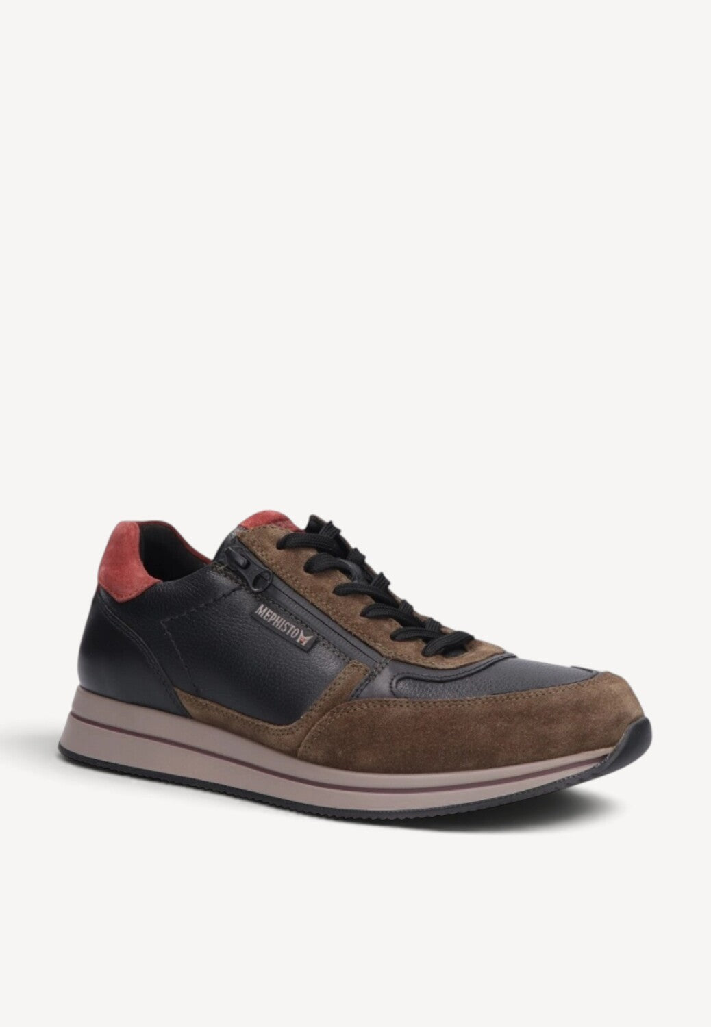 Heren veterschoenen-Groen combi kleur