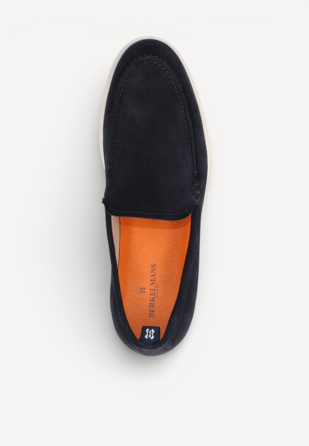 Heren instapper-Blauw suède/nubuck