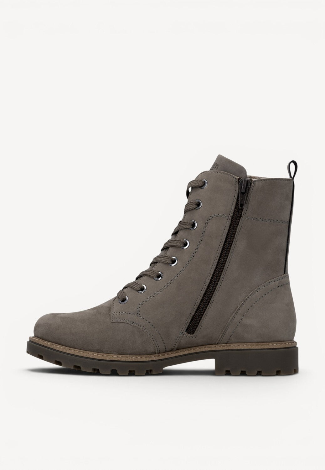 DAMES BOOTS+KORT LAARS-Grijs suède