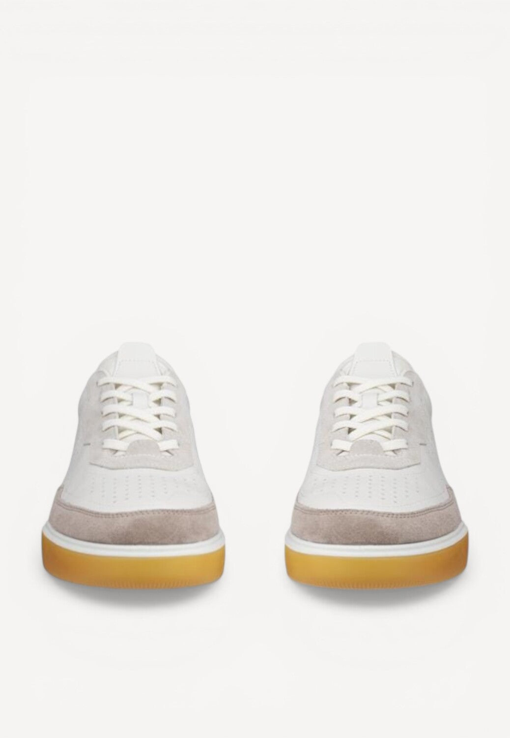 Heren veterschoenen-Beige combi kleur