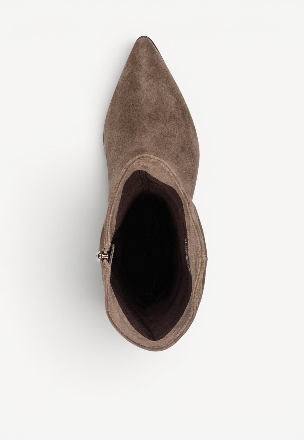 DAMESLAARS LANG/HALFHOOG-Beige suède/nubuck