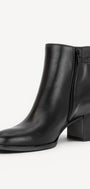 DAMES BOOTS+KORT LAARS-Zwart leer