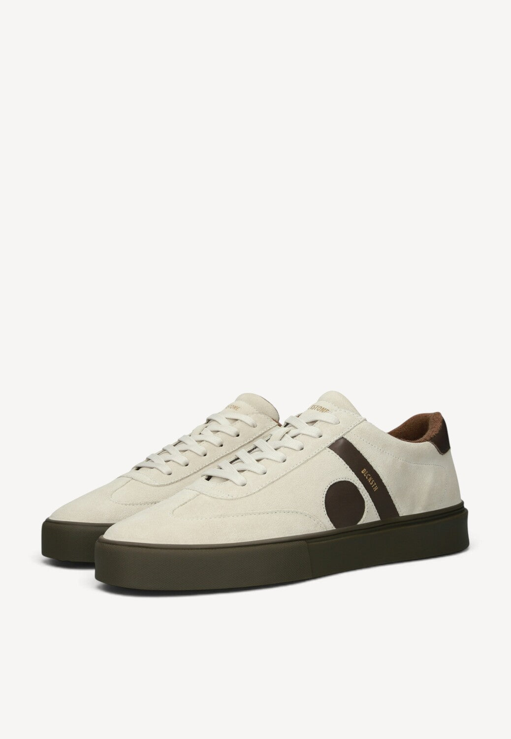 Heren veterschoenen-Beige suède/nubuck