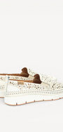 DAMES INSTAPSCHOENEN-Wit leer