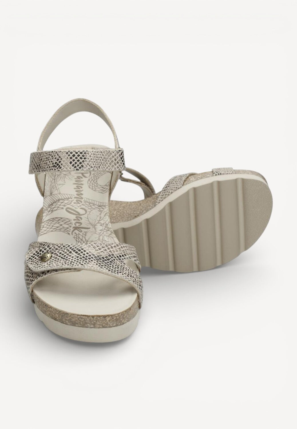 DAMES OPEN SCHOENEN-Beige leer