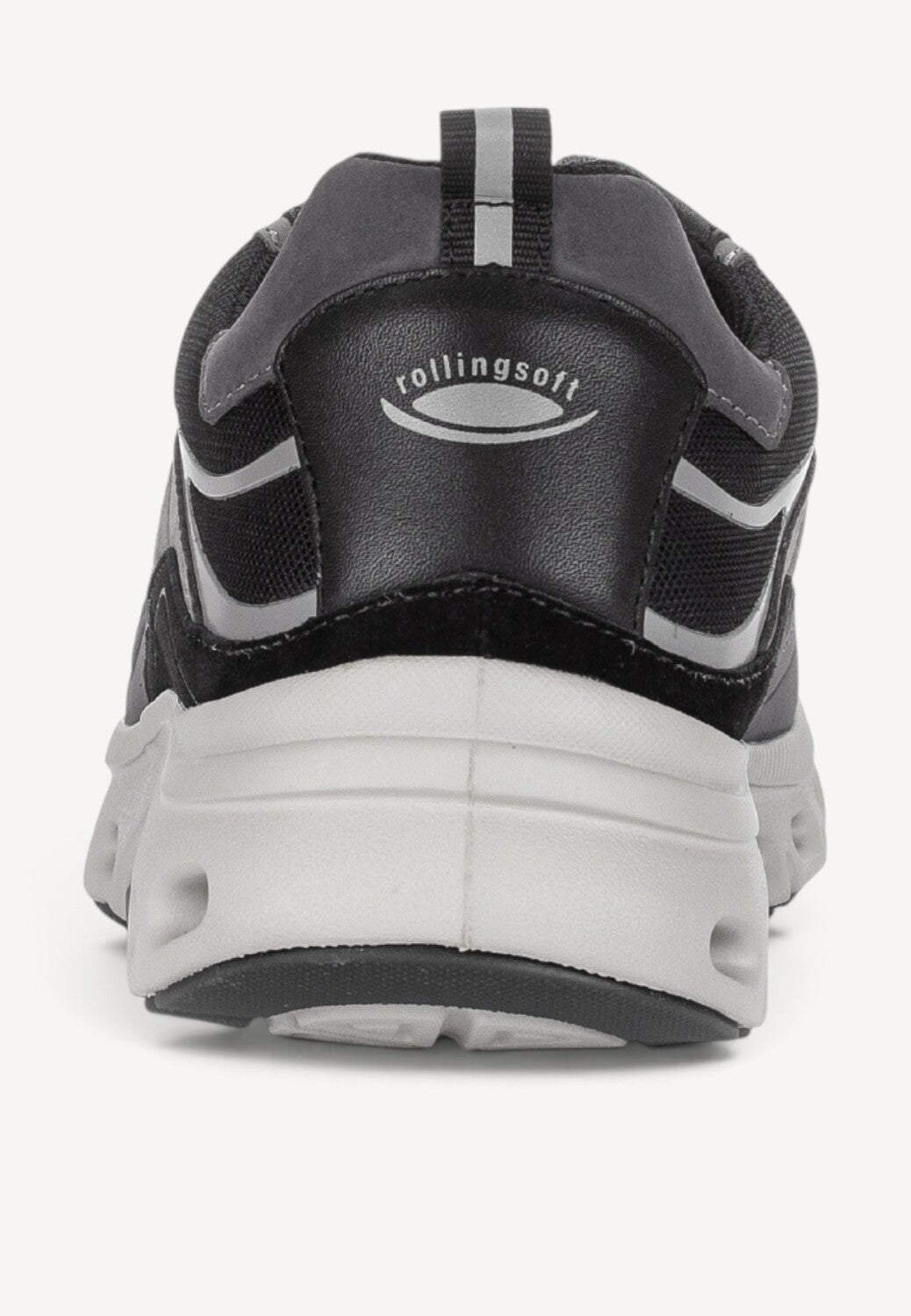 Heren veterschoenen-Zwart combi kleur