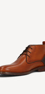 Heren boots-Bruin leer