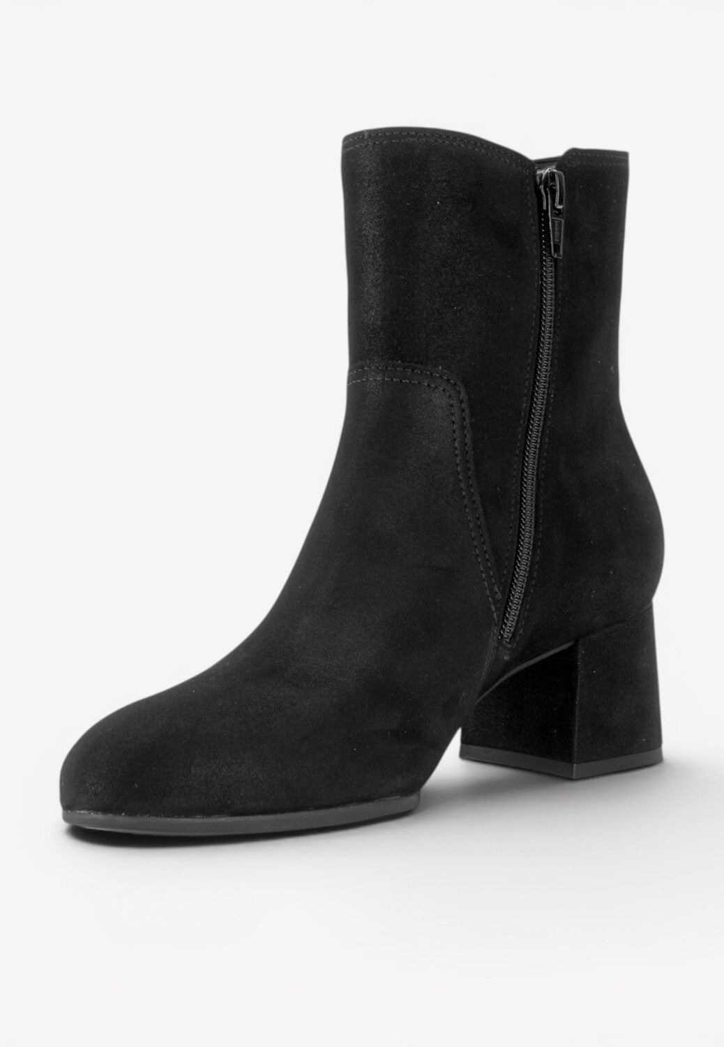 DAMES BOOTS+KORT LAARS-Zwart suède
