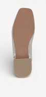 MUIL +SLINGBACK-Beige leer