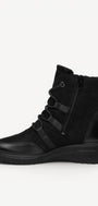 DAMES BOOTS+KORT LAARS-Zwart suède