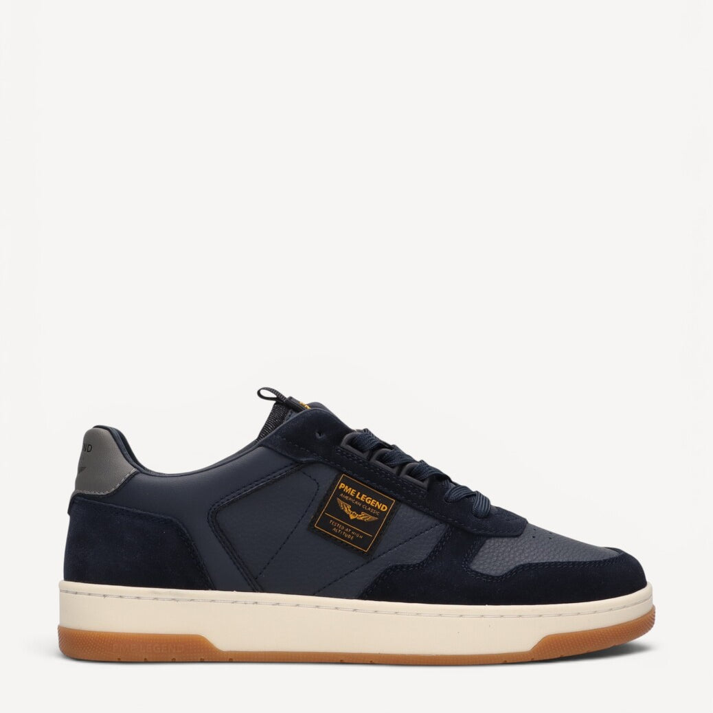 Heren veterschoenen-Blauw suède/nubuck