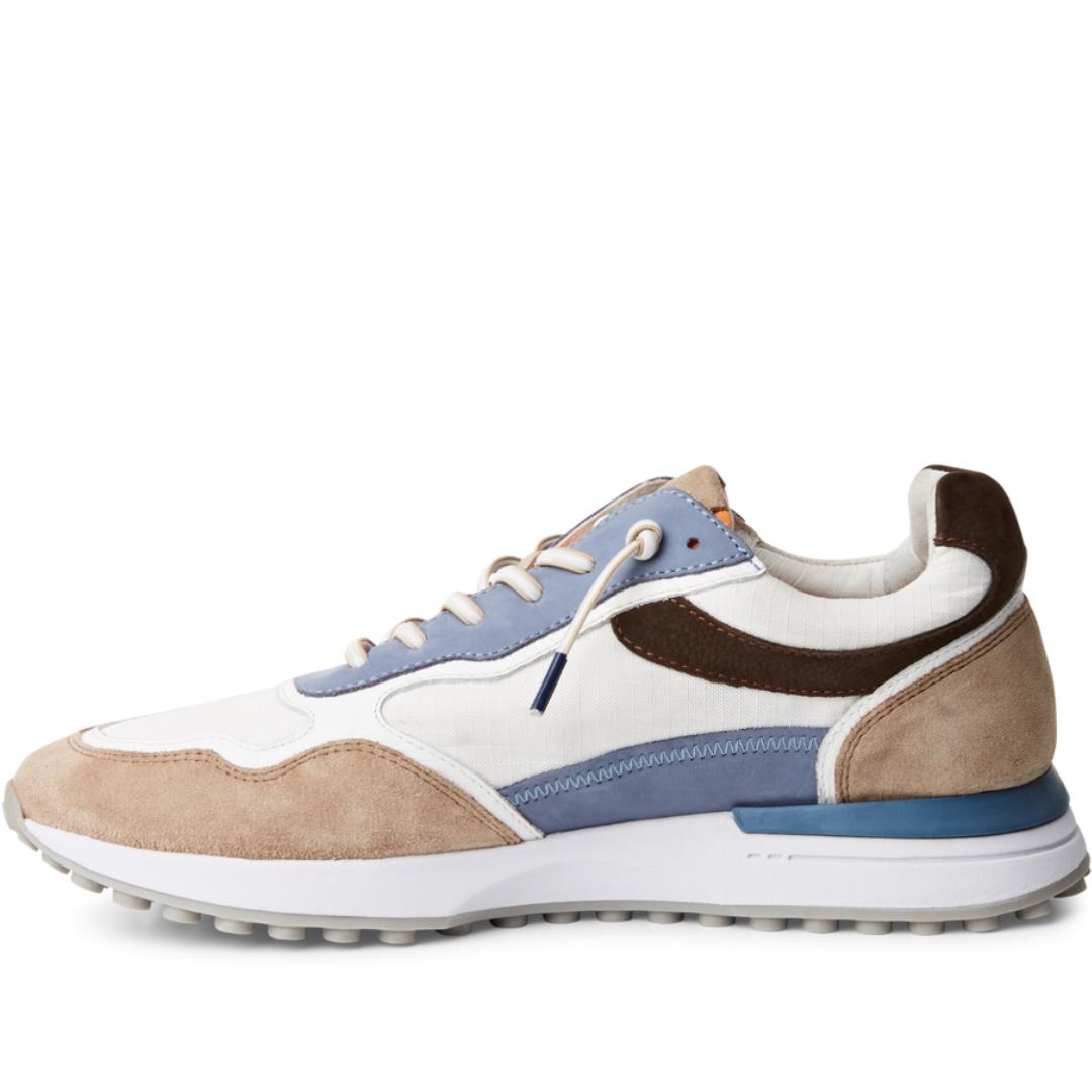 Heren veterschoenen-Beige combi kleur