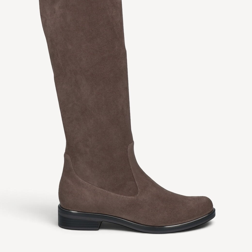 DAMESLAARS LANG/HALFHOOG-Beige diversen