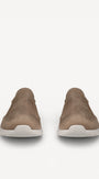 Heren instapper-Beige suède/nubuck