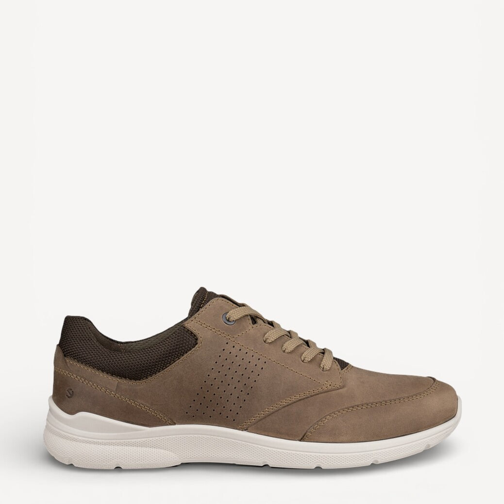 Heren veterschoenen-Beige suède/nubuck