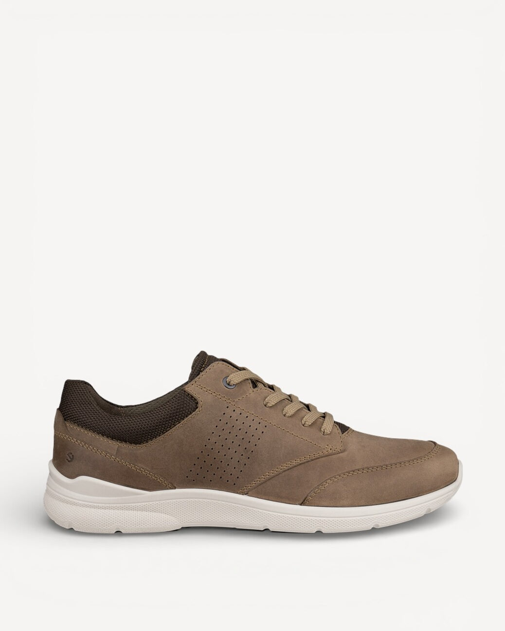 Heren veterschoenen-Beige suède/nubuck