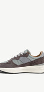 Heren veterschoenen-Grijs combi kleur