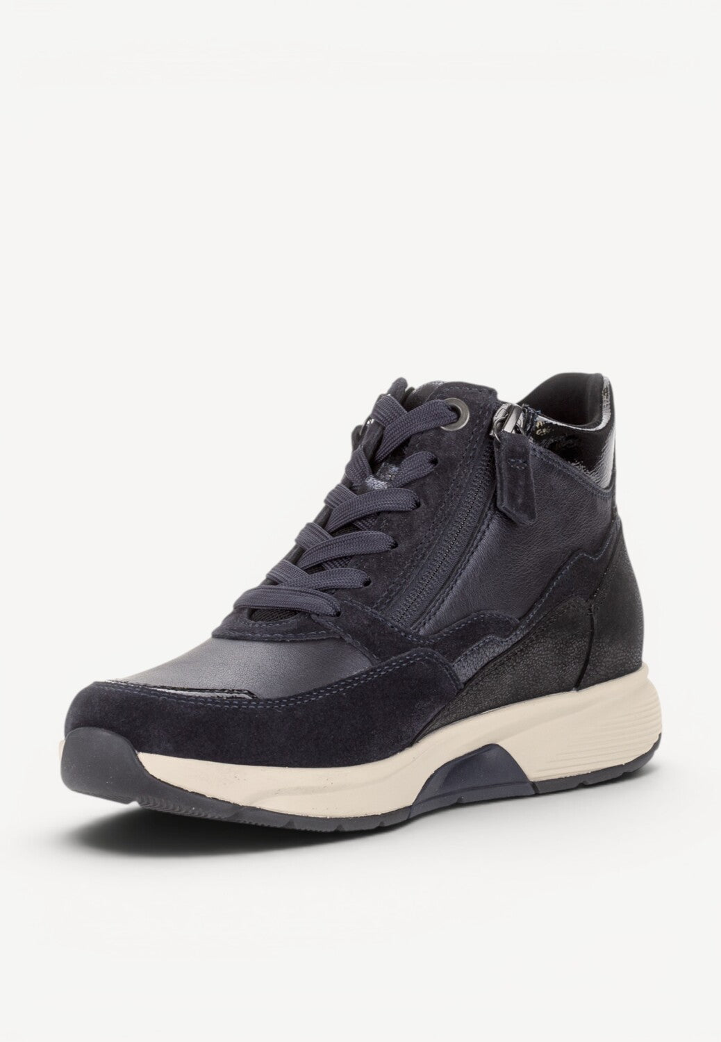DAMES SPORTIEVE VETERSCHO-Blauw suède/nubuck
