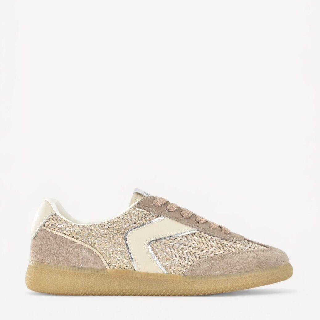 DAMES SPORTIEVE VETERSCHO-Beige leer