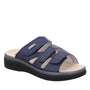 DAMES OPEN SCHOENEN-Blauw leer