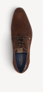 Heren veterschoenen-Bruin suède