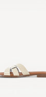 DAMES OPEN SCHOENEN-Beige lak