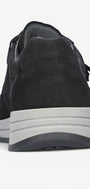 Heren veterschoenen-Zwart suède