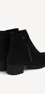 DAMES BOOTS+KORT LAARS-Zwart suède