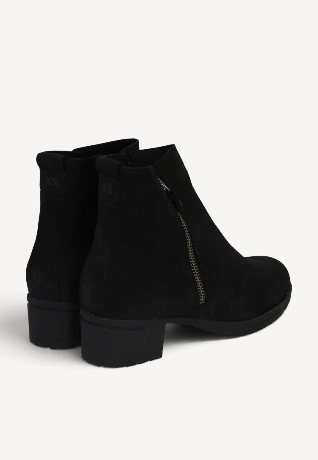 DAMES BOOTS+KORT LAARS-Zwart suède