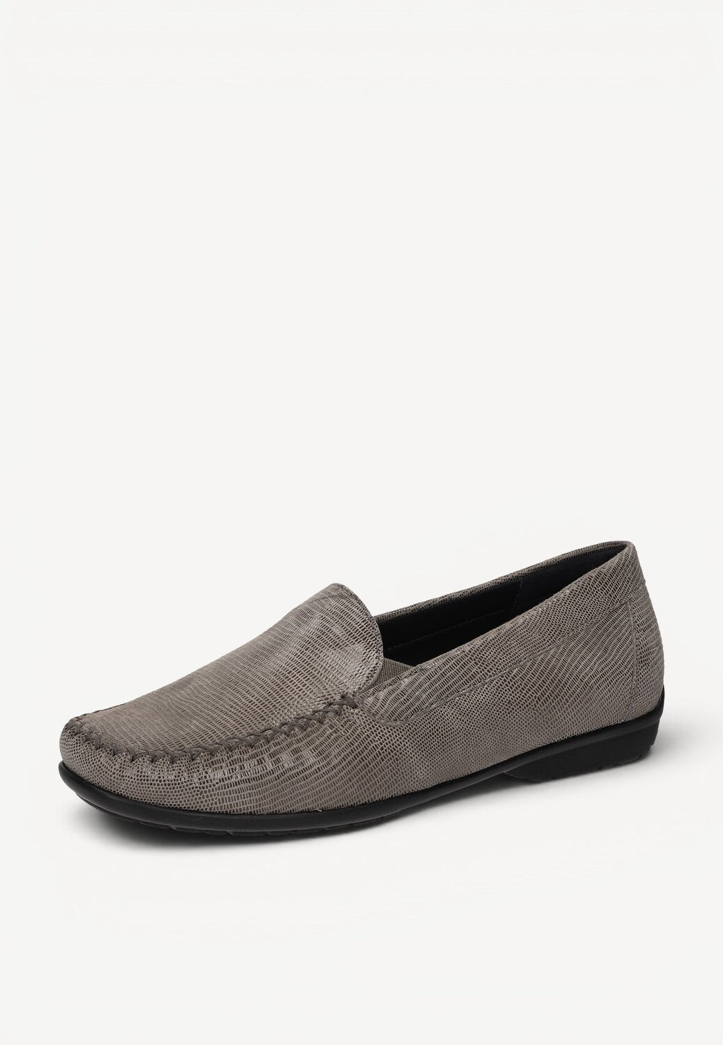 DAMES INSTAPSCHOENEN-Beige leer