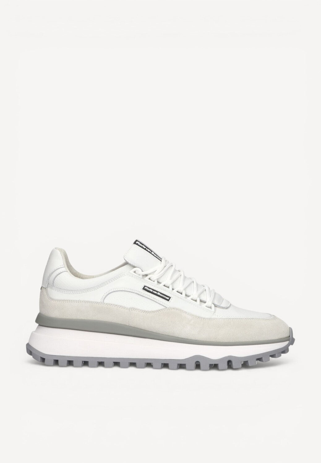 Heren veterschoenen-Wit combi kleur
