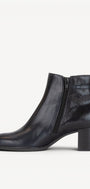 DAMES BOOTS+KORT LAARS-Blauw leer