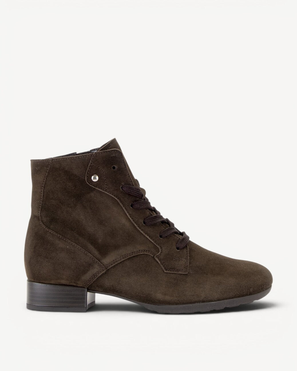 DAMES BOOTS+KORT LAARS-Bruin suède