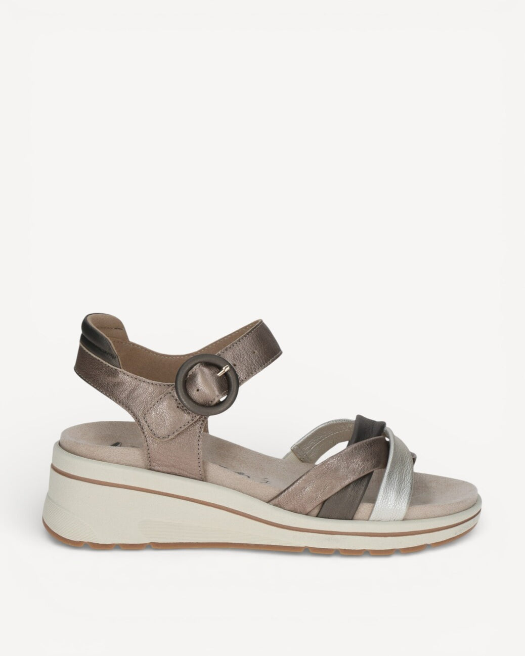 DAMES OPEN SCHOENEN-Goud combi kleur