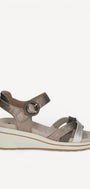 DAMES OPEN SCHOENEN-Goud combi kleur