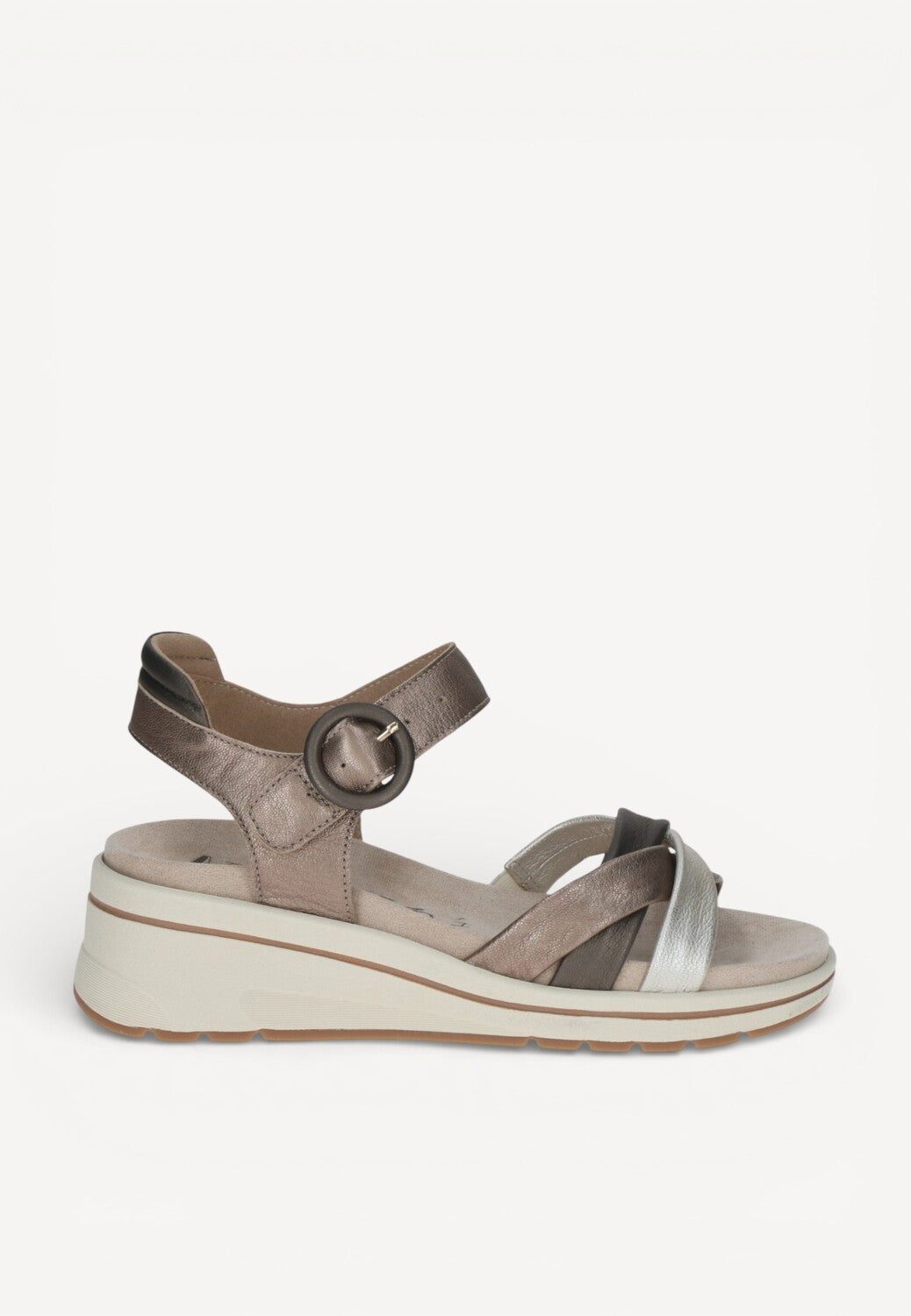 DAMES OPEN SCHOENEN-Goud combi kleur